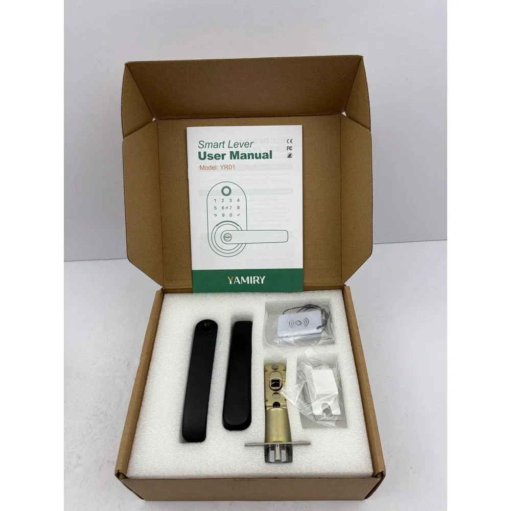 Smart Door Handle Lock with Keypad: Yamiry Fingerprint Smart Knob - Keyless Entr